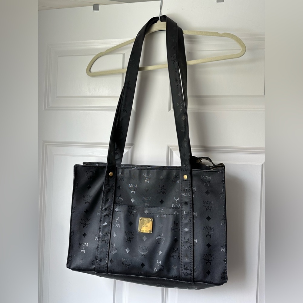 MCM Black Tote Shopper Vintage